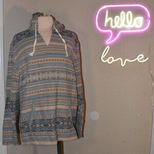 True GRIT SOUTHWESTERN AZTEC BAJA HOODIE - XL